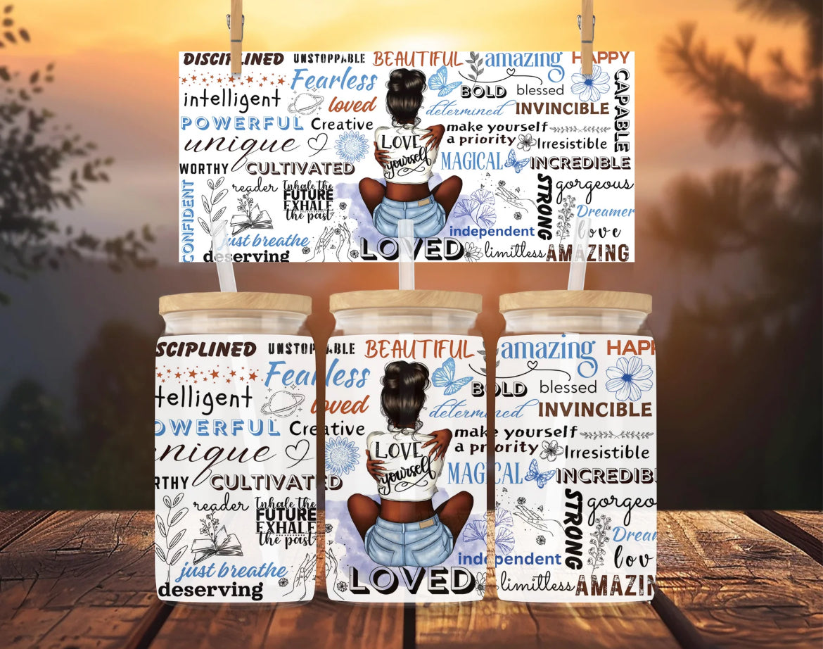 Love yourself uvdtf 16 oz