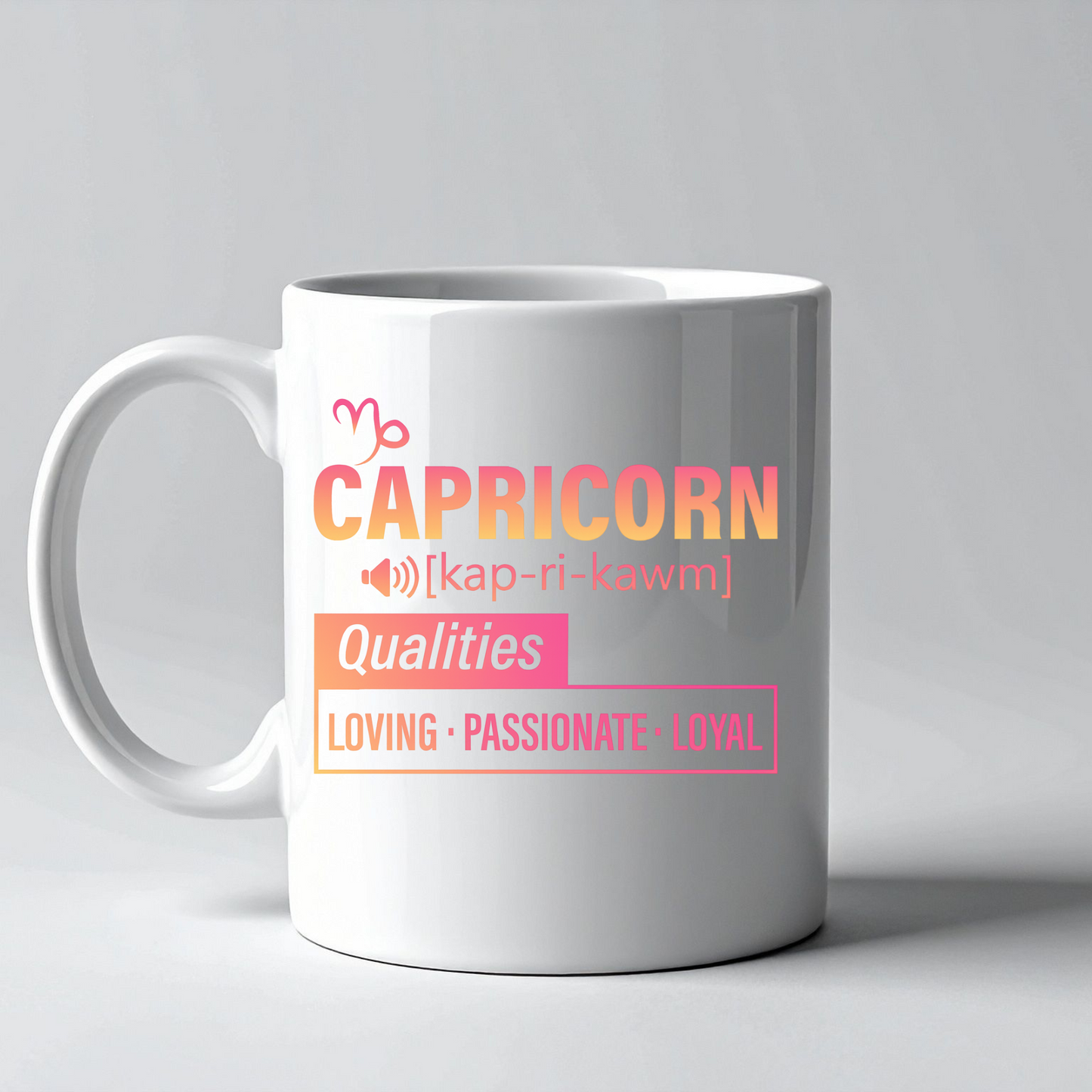 Zodiac Qualities 16 oz ceramic coffee mug