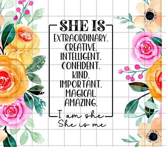 Affirmation (9) 20 oz tumbler sublimation