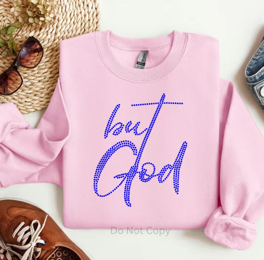 But God Rhinestone T-shirt