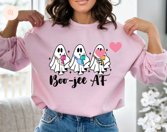 Boo jee AF-glitter screen print E40