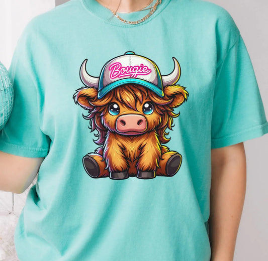 Boujie Cow- Glitter DTF print E28