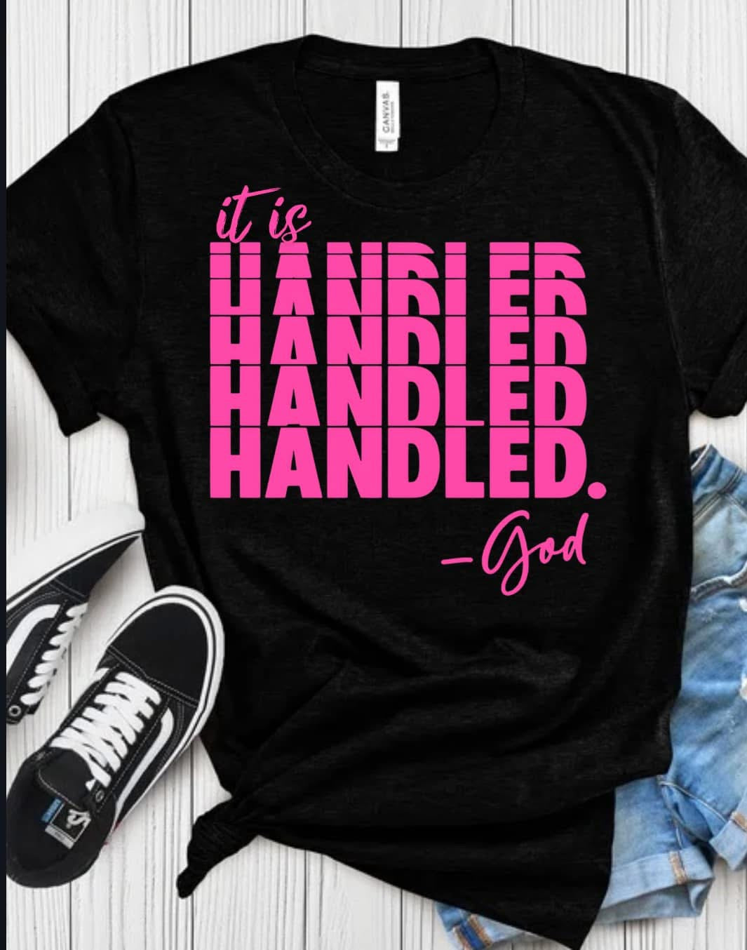 It is Handled pink D59