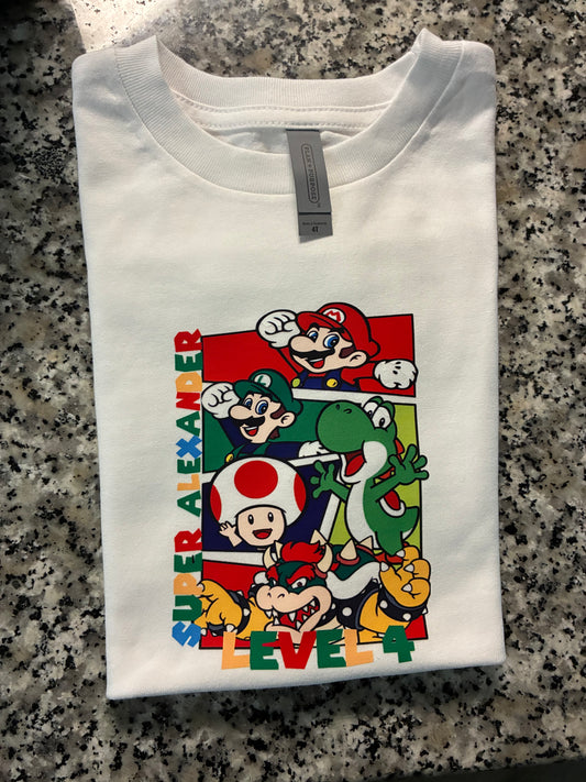 Mario Birthday shirt