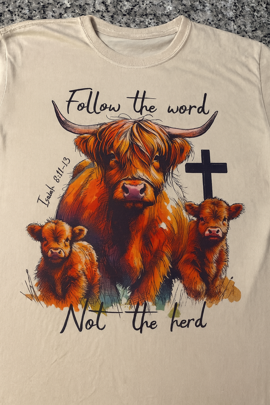 Follow the Herd Not the word-print