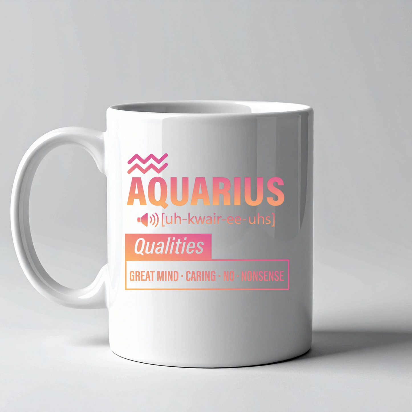 Zodiac Qualities 16 oz ceramic coffee mug