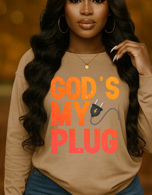 God’s My Plug PNG